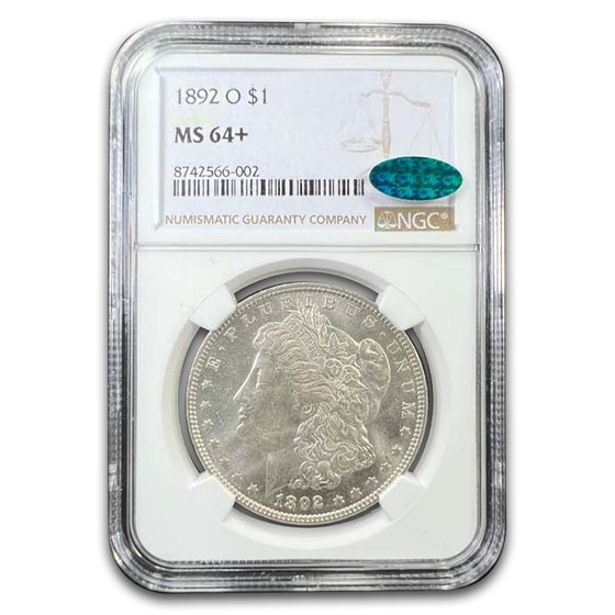 1892-O Morgan Dollar MS-64+ NGC (CAC)