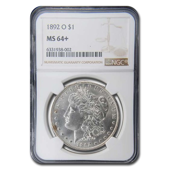 1892-O Morgan Dollar MS-64+ NGC
