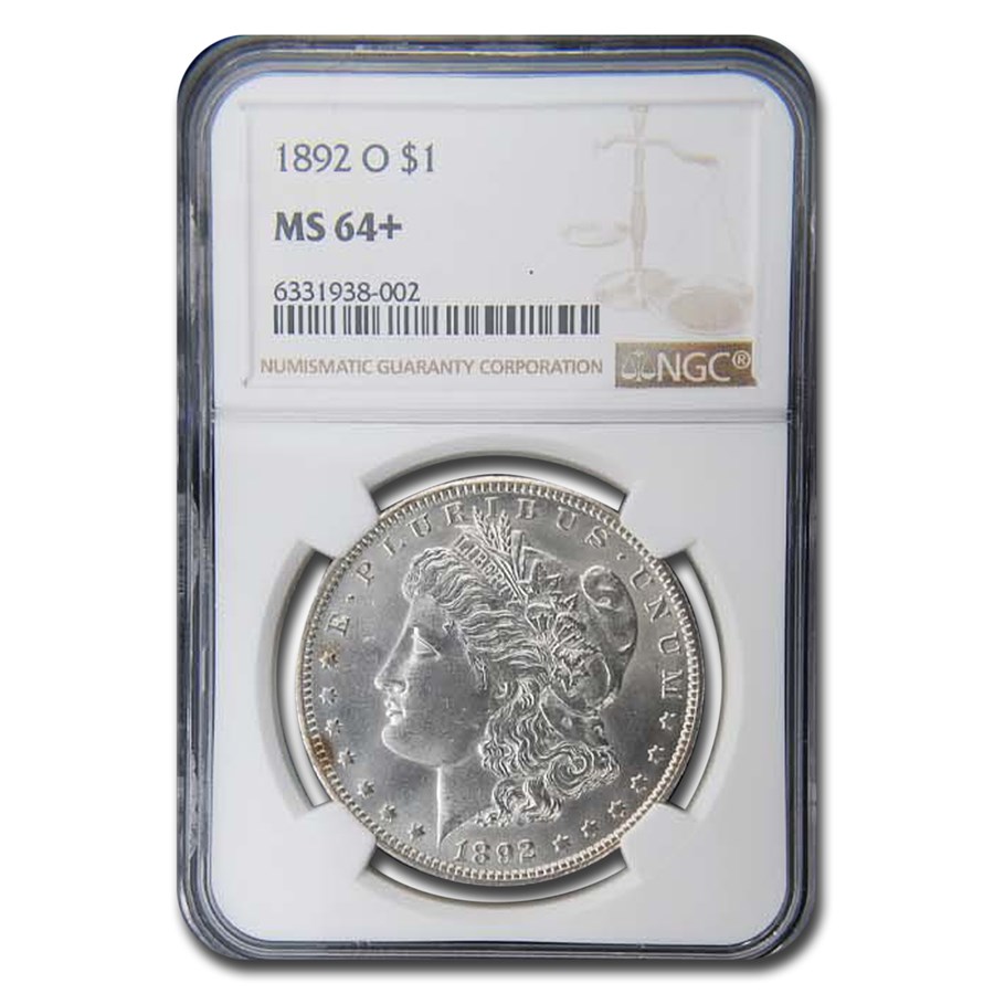 1892-O Morgan Dollar MS-64+ NGC