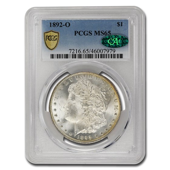 1892-O Morgan Dollar MS-65 PCGS CAC 1892-O Morgan Dollar MS-65 PCGS CAC