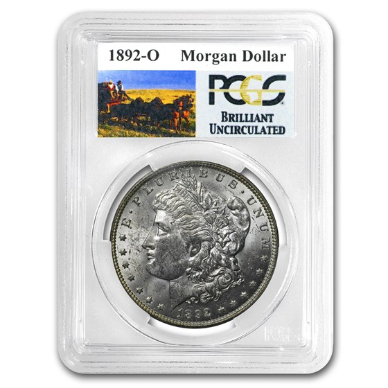 1892-O Stage Coach Silver Dollar BU PCGS 1892-O Stage Coach Silver Dollar BU PCGS