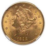 1892-S $20 Liberty Gold Double Eagle MS-62 NGC