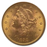 1892-S $20 Liberty Gold Double Eagle MS-63 NGC