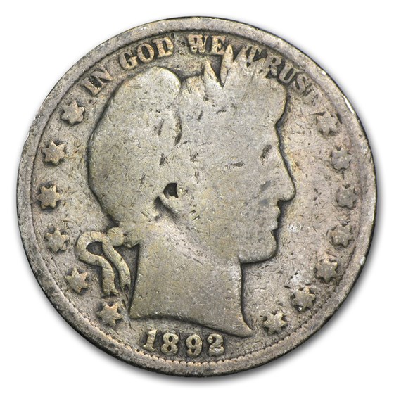 1892-S Barber Half Dollar AG 1892-S Barber Half Dollar AG