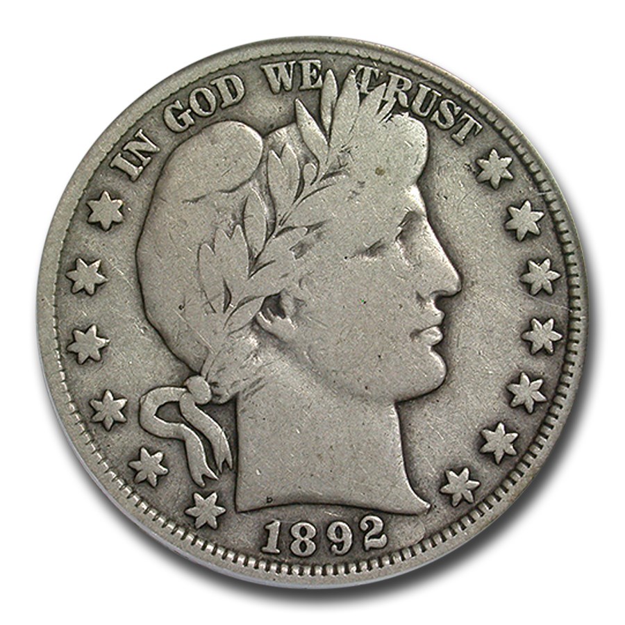 1892-S Barber Half Dollar VG-10 PCGS