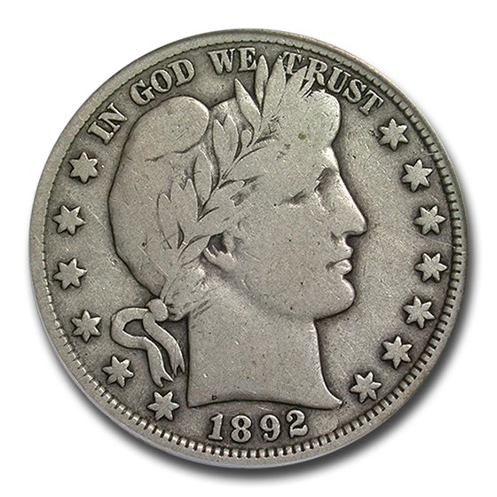 1892-S Barber Half Dollar VG-10 PCGS 1892-S Barber Half Dollar VG-10 PCGS