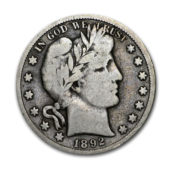 1892-S Barber Half Dollar VG 1892-S Barber Half Dollar VG