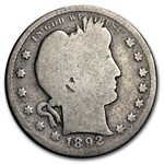1892-S Barber Quarter Good