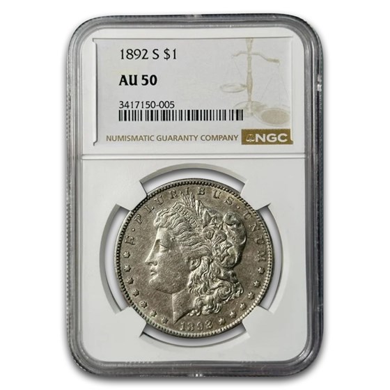 1892-S Morgan Dollar AU-50 NGC