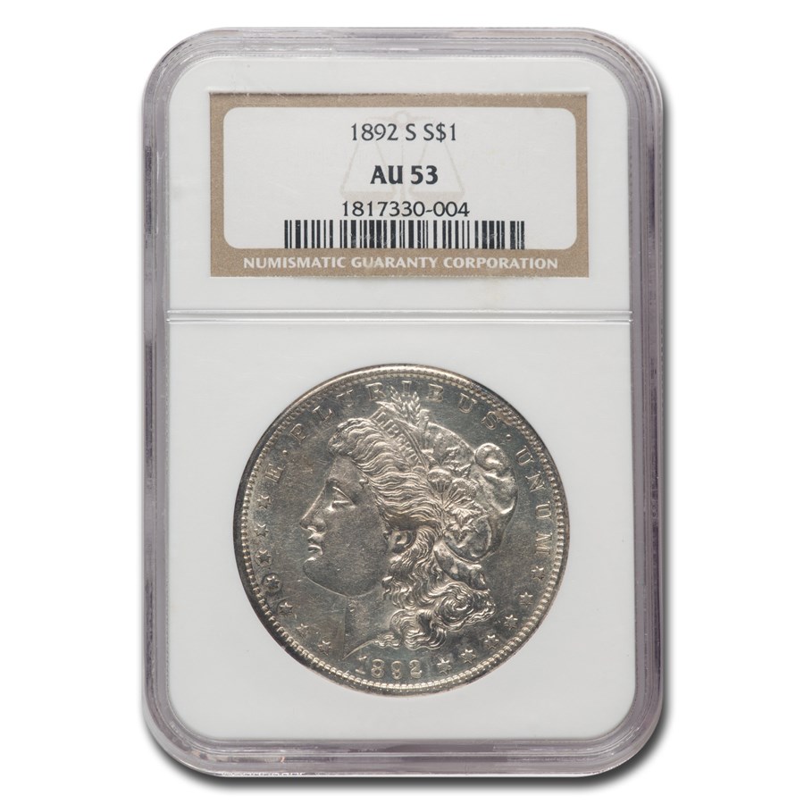 1892-S Morgan Dollar AU-53 NGC