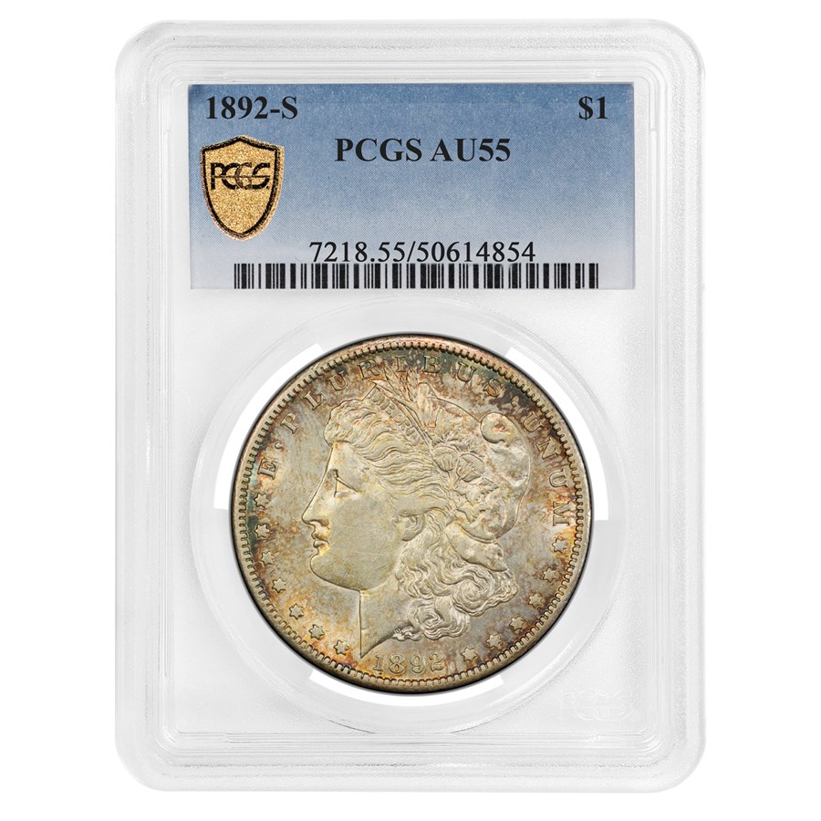 1892-S Morgan Dollar AU-55 PCGS