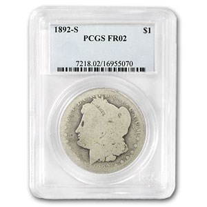 1892-S Morgan Dollar Fair-2 PCGS (Low Ball Registry) 1892-S Morgan Dollar Fair-2 PCGS (Low Ball Registry)