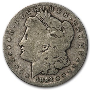 1892-S Morgan Dollar Good 1892-S Morgan Dollar Good