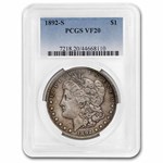 1892-S Morgan Dollar VF-20 PCGS