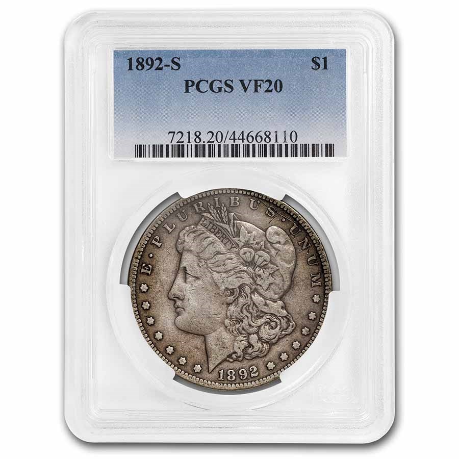 1892-S Morgan Dollar VF-20 PCGS