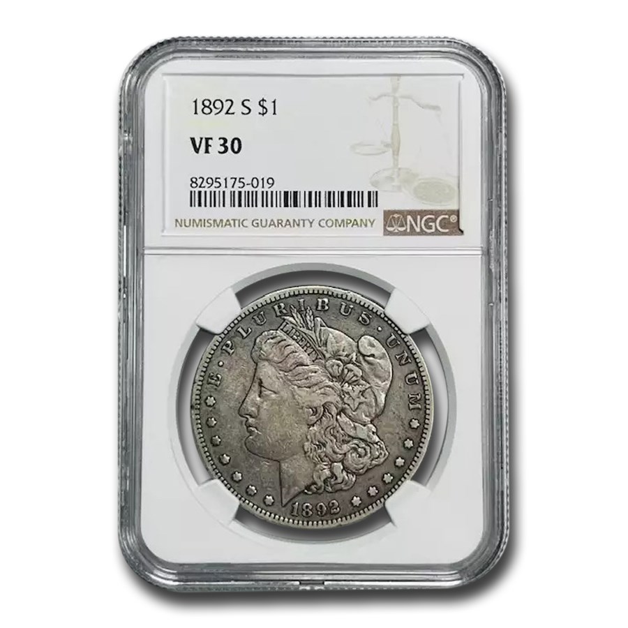 1892-S Morgan Dollar VF-30 NGC