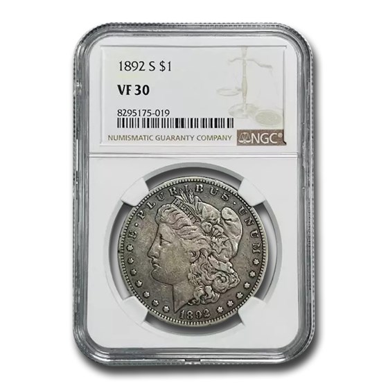 1892-S Morgan Dollar VF-30 NGC 1892-S Morgan Dollar VF-30 NGC