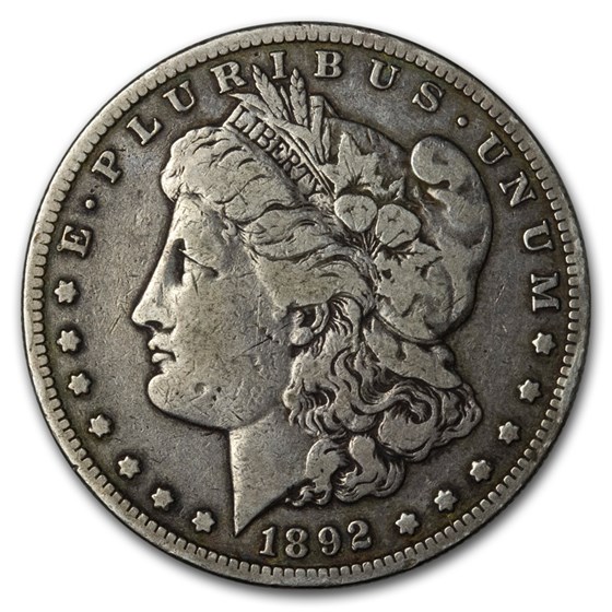 1892-S Morgan Dollar VF Details (Cleaned)