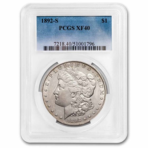 1892-S Morgan Dollar XF-40 NGC 1892-S Morgan Dollar XF-40 NGC
