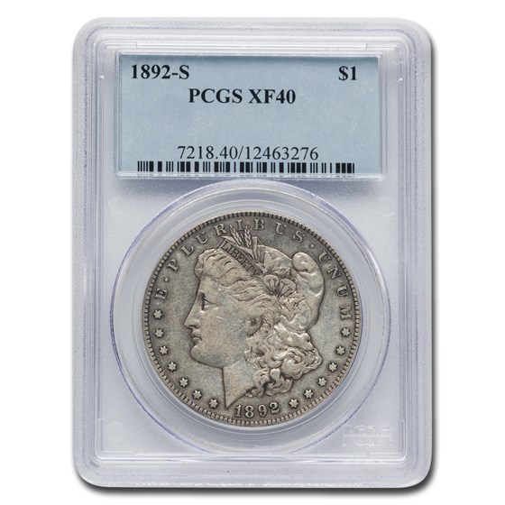 1892-S Morgan Dollar XF-40 PCGS 1892-S Morgan Dollar XF-40 PCGS