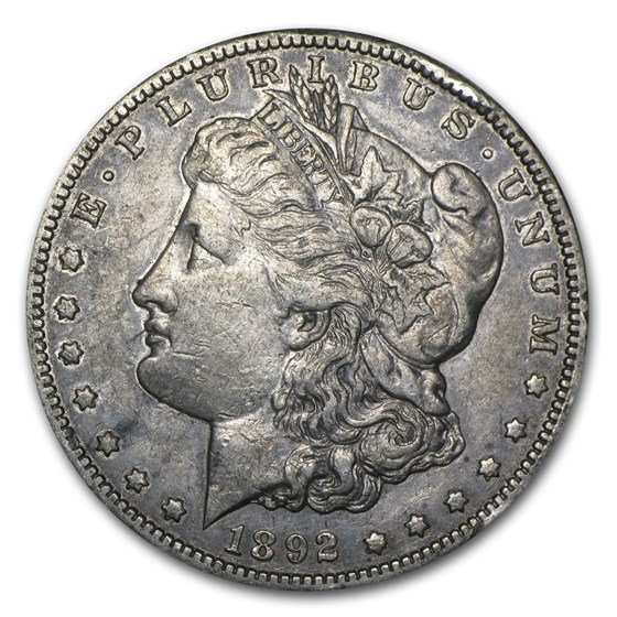 1892-S Morgan Dollar XF Details (Cleaned)