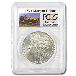 1892 Stage Coach Silver Dollar BU PCGS 1892 Stage Coach Silver Dollar BU PCGS