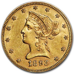 1893 $10 Liberty Gold Eagle AU