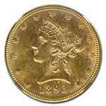 1893 $10 Liberty Gold Eagle MS-61 NGC