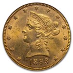 1893 $10 Liberty Gold Eagle MS-62 PCGS