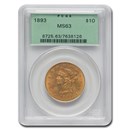 1893 $10 Liberty Gold Eagle MS-63 PCGS