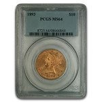 1893 $10 Liberty Gold Eagle MS-64 PCGS