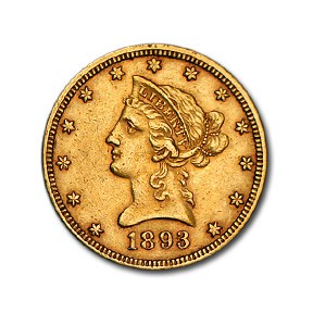 1893 $10 Liberty Gold Eagle XF 1893 $10 Liberty Gold Eagle XF