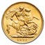 1893-1901 Australia Gold Sovereign Victoria Veil Head AU