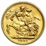 1893-1901 Australia Gold Sovereign Victoria Veil Head Avg Circ