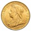 1893-1901 Australia Gold Sovereign Victoria Veil Head BU