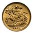 1893-1901 Great Britain Gold Half Sov. Victoria Veil Head BU