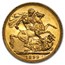 1893-1901-M Australia Gold Sovereign Victoria Veil Head BU