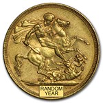 1893-1901-S Australia Gold Sovereign Victoria Veil Head Avg Circ