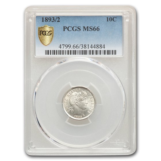1893/2 Barber Dime MS-66 PCGS 1893/2 Barber Dime MS-66 PCGS