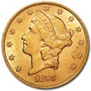 1893 $20 Liberty Gold Double Eagle AU