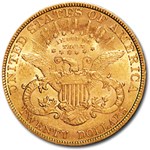 1893 $20 Liberty Gold Double Eagle AU