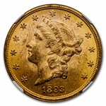 1893 $20 Liberty Gold Double Eagle MS-62 NGC