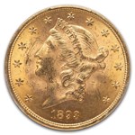 1893 $20 Liberty Gold Double Eagle MS-62 PCGS CAC