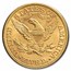 1893 $5 Liberty Gold Half Eagle BU