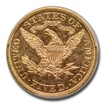 1893 $5 Liberty Gold Half Eagle MS-61 PCGS (PL)