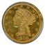 1893 $5 Liberty Gold Half Eagle MS-62 PCGS (PL)