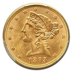 1893 $5 Liberty Gold Half Eagle MS-64 PCGS CAC