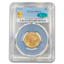 1893 $5 Liberty Gold Half Eagle MS-64+ PCGS CAC