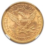 1893 $5 Liberty Gold Half Eagle MS-66 NGC