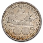 1893/93 Columbian Expo Half AU (Repunched Date)